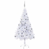 Árbol de Navidad artificial con luces y bolas 230 ramas 120 cm