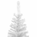 Árbol de Navidad artificial con luces y bolas blanco 240 cm