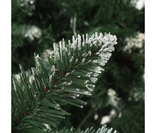 Árbol de Navidad artificial iluminado con luces y piñas 150 cm