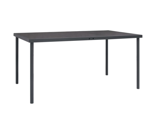 Juego de comedor para jardín 7 piezas acero