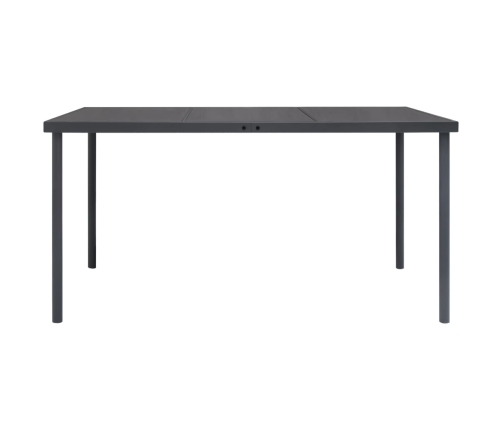 Juego de comedor para jardín 7 piezas acero