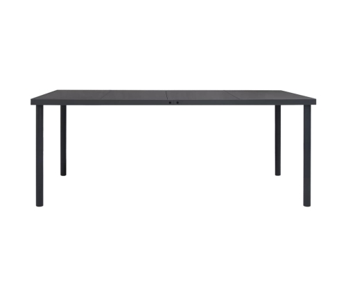 Juego de comedor de jardín 9 piezas acero