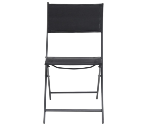 Juego de comedor de jardín 9 piezas acero