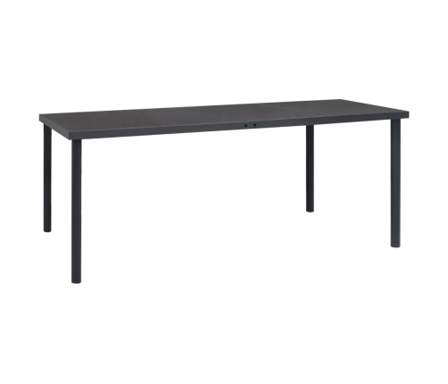 Juego de comedor para jardín 7 piezas acero