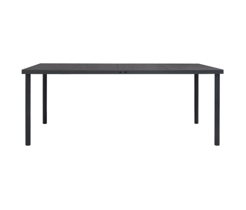 Juego de comedor para jardín 7 piezas acero