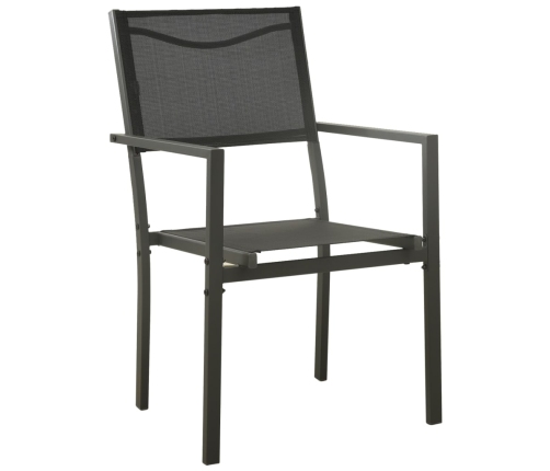 Juego de comedor para jardín 7 piezas acero