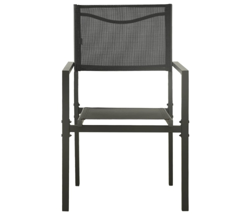 Juego de comedor para jardín 7 piezas acero
