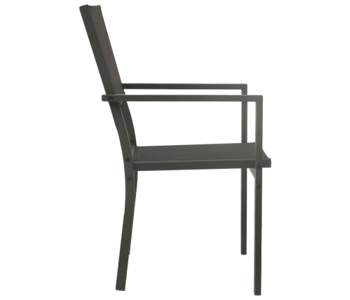 Juego de comedor para jardín 7 piezas acero