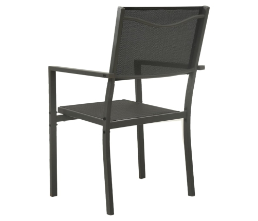 Juego de comedor para jardín 7 piezas acero
