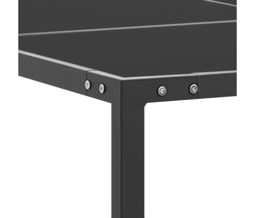 Juego de comedor de jardín 9 piezas acero