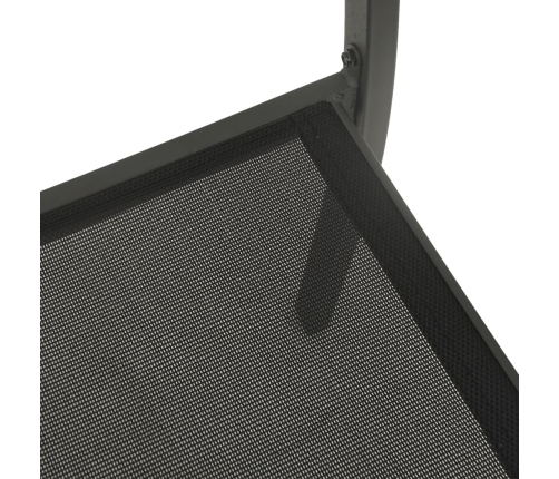 Juego de comedor de jardín 9 piezas acero