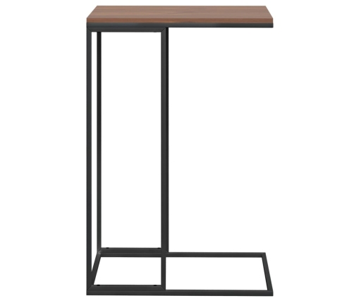 Mesa auxiliar de madera de ingeniería negro 40x30x59 cm