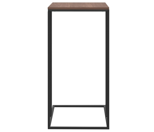 Mesa auxiliar de madera de ingeniería negro 40x30x59 cm