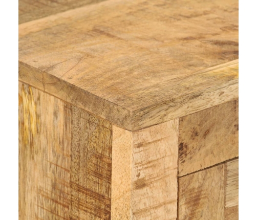 Aparador de madera de mango rugosa 110x30x74 cm