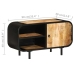 Mueble para TV de madera maciza de mango rugosa 90x30x48 cm