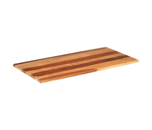 Tablero de mesa madera maciza de acacia 120x60x(2,5-2,7) cm