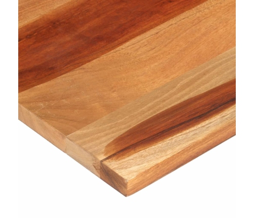 Tablero de mesa madera maciza de acacia 120x60x(2,5-2,7) cm