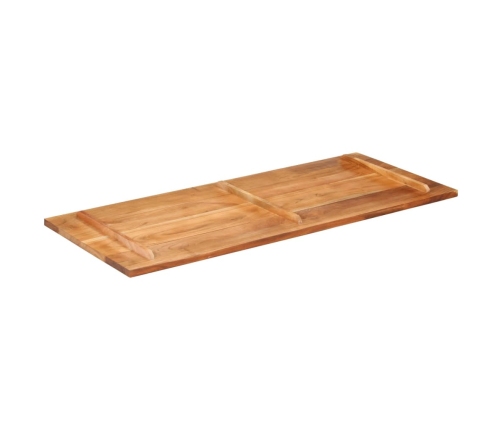 Tablero de mesa madera maciza de acacia 140x60x(2,5-2,7) cm