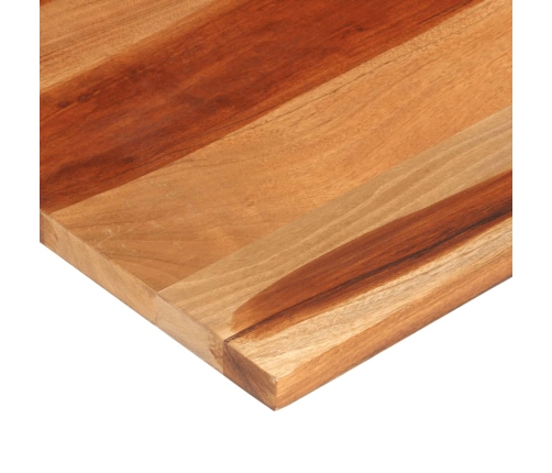 Tablero de mesa madera maciza de acacia 140x60x(2,5-2,7) cm