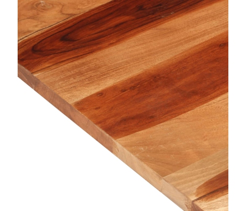 Tablero de mesa madera maciza de acacia 140x60x(2,5-2,7) cm