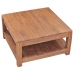 Mesa de centro de madera maciza de teca 68x67x35 cm