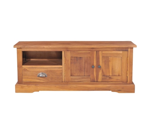 Mueble para TV madera maciza de teca 100x30x40 cm