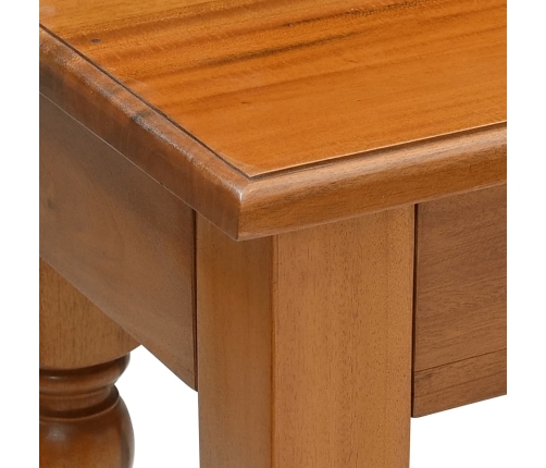 Mesa consola de madera maciza de caoba 110x30x75 cm