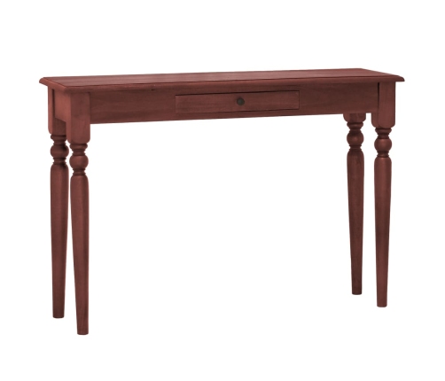 Mesa consola clásica de madera maciza caoba marrón 110x30x75cm