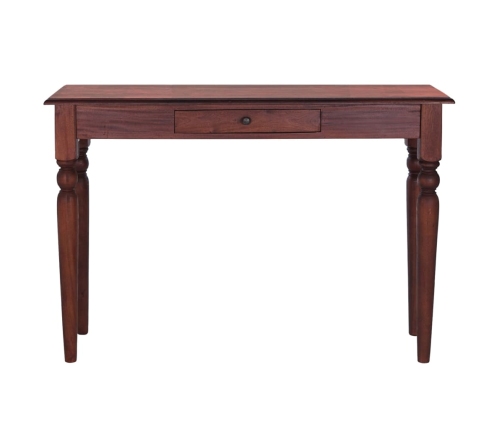 Mesa consola clásica de madera maciza caoba marrón 110x30x75cm