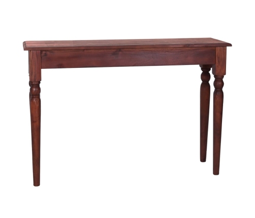 Mesa consola clásica de madera maciza caoba marrón 110x30x75cm