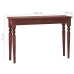 Mesa consola clásica de madera maciza caoba marrón 110x30x75cm