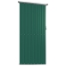 Cobertizo de jardín acero galvanizado verde 118,5x97x209,5 cm