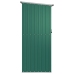 Cobertizo de jardín acero galvanizado verde 180,5x97x209,5 cm