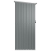 Cobertizo de jardín acero galvanizado gris 180,5x97x209,5 cm