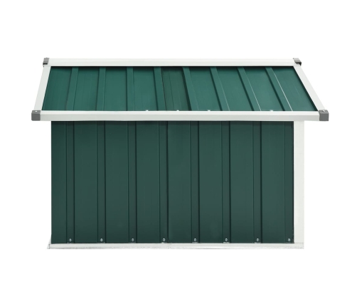 Cobertizo para cortacésped acero galvanizado verde 92x97x63 cm