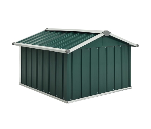 Cobertizo para cortacésped acero galvanizado verde 92x97x63 cm