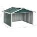 Cobertizo para cortacésped acero galvanizado verde 92x97x63 cm