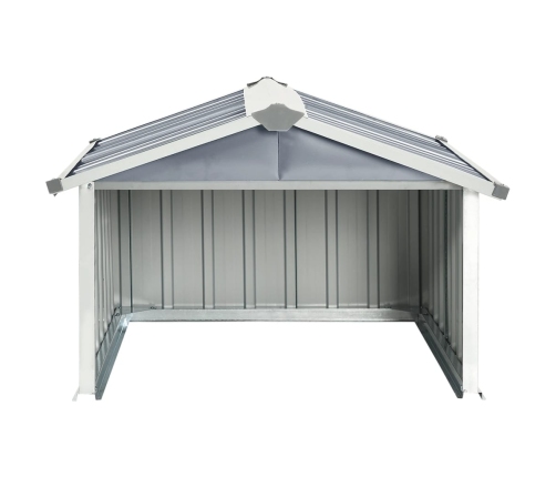 Cobertizo para cortacésped acero galvanizado gris 92x97x63 cm