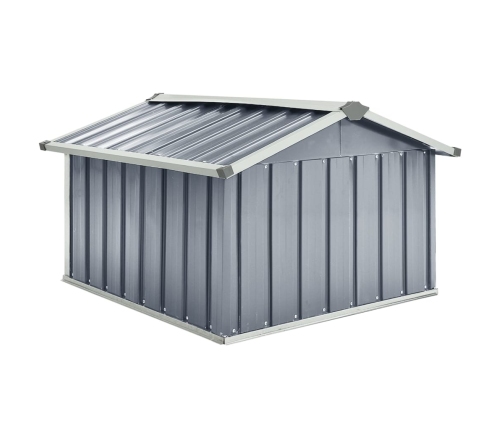 Cobertizo para cortacésped acero galvanizado gris 92x97x63 cm