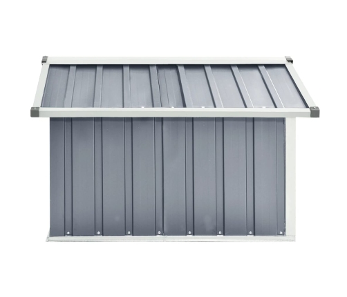 Cobertizo para cortacésped acero galvanizado gris 92x97x63 cm