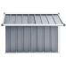 Cobertizo para cortacésped acero galvanizado gris 92x97x63 cm