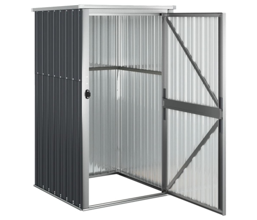 Cobertizo de herramientas jardín acero galvanizado 88x89x161 cm