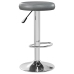 Taburetes de cocina 2 unidades cuero sintético gris