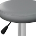 Taburetes de cocina 2 unidades cuero sintético gris