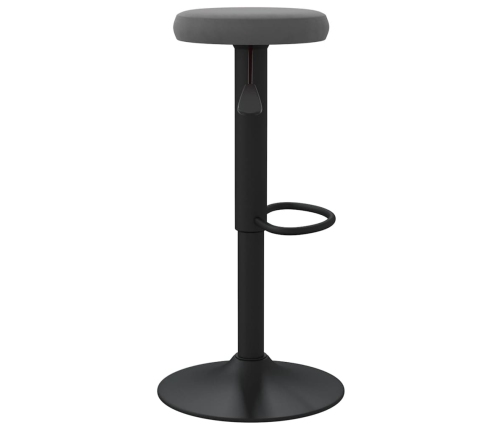 Taburetes de cocina 2 unidades terciopelo gris oscuro