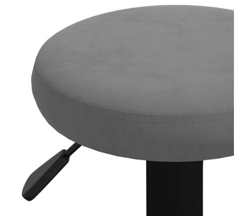 Taburetes de cocina 2 unidades terciopelo gris oscuro