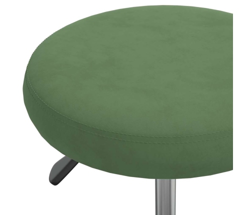 Silla de oficina giratoria de terciopelo verde oscuro