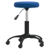 Silla de oficina giratoria de terciopelo azul