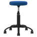 Silla de oficina giratoria de terciopelo azul