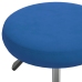 Silla de oficina giratoria de terciopelo azul